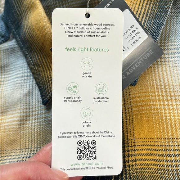 EDDIE BAUER Firelight Flannel Shirt NWT Size XS - Picture 4 of 13